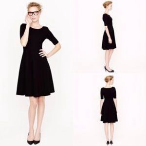 J. Crew Black Flared Ponte Day wear everywhere stretch